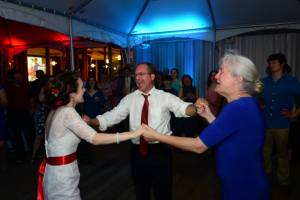 Dancing with my dad and mom